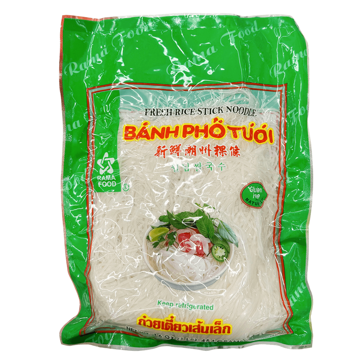 Rama Food Banh Pho Tuoi (Rice Stick Noodle) (16 oz) - Case | AsianBokChoy