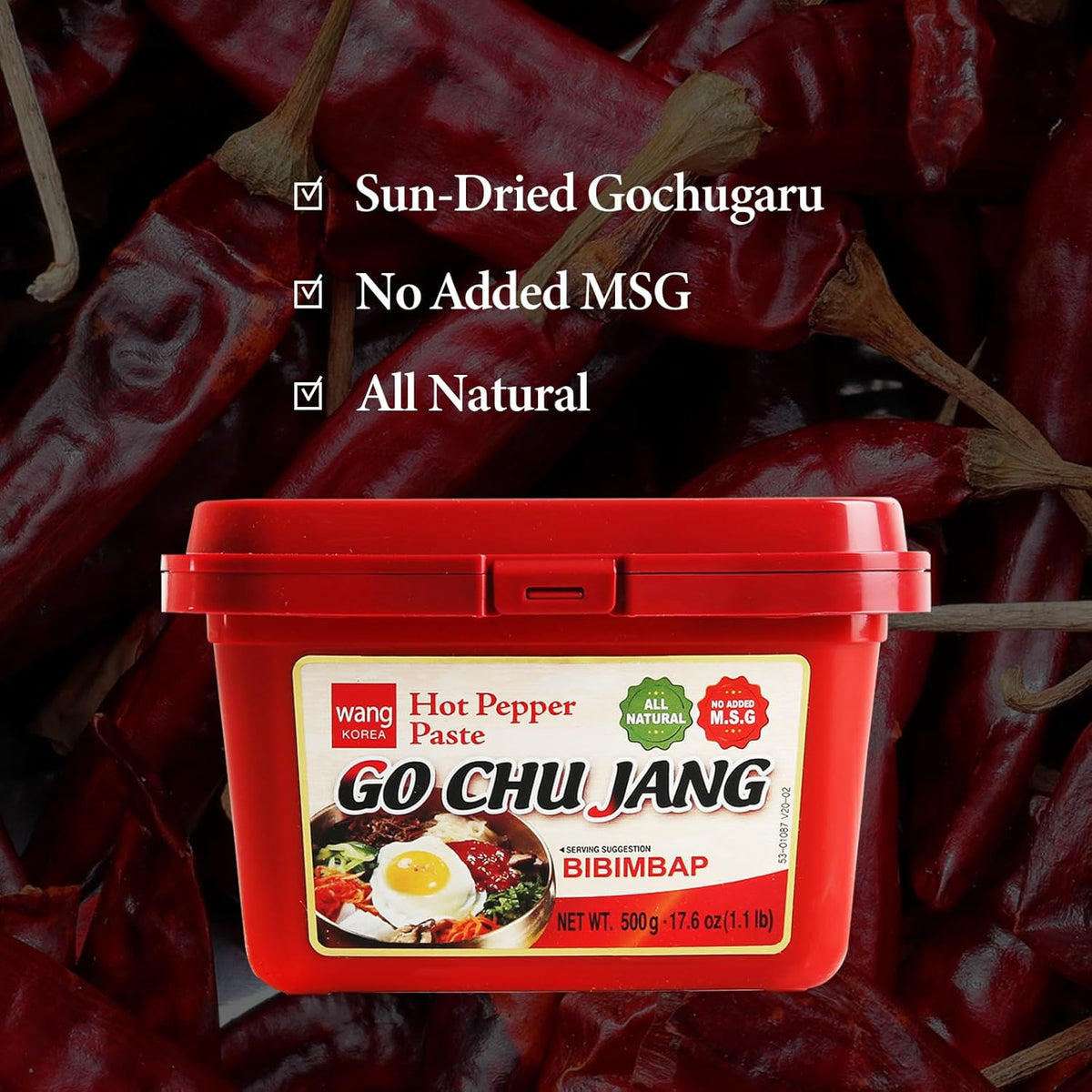 Wang Food Hot Pepper Paste Go Chu Jang (2.2 lb) - Case | AsianBokChoy